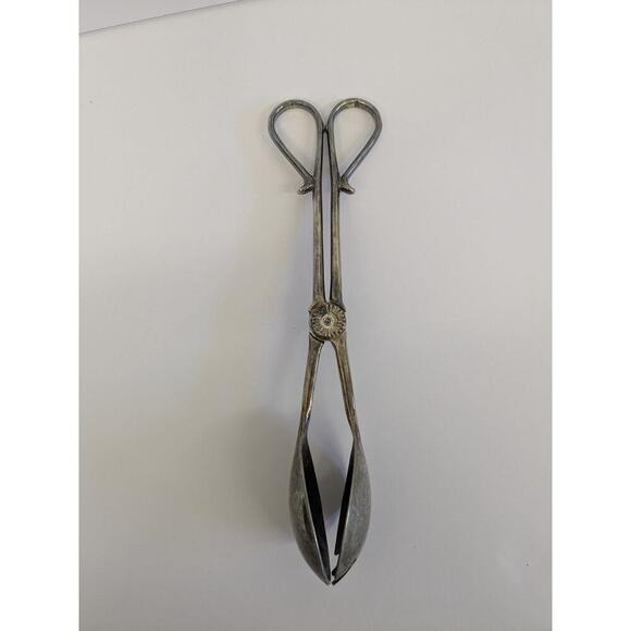 Vintage Silver Salad Tongs - Picture 2 of 5